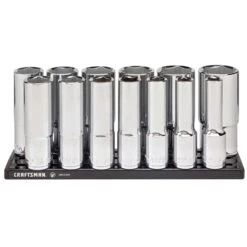 Craftsman V-Series 1/2 In. Drive SAE 6 Point Deep Socket Set 13 Pc