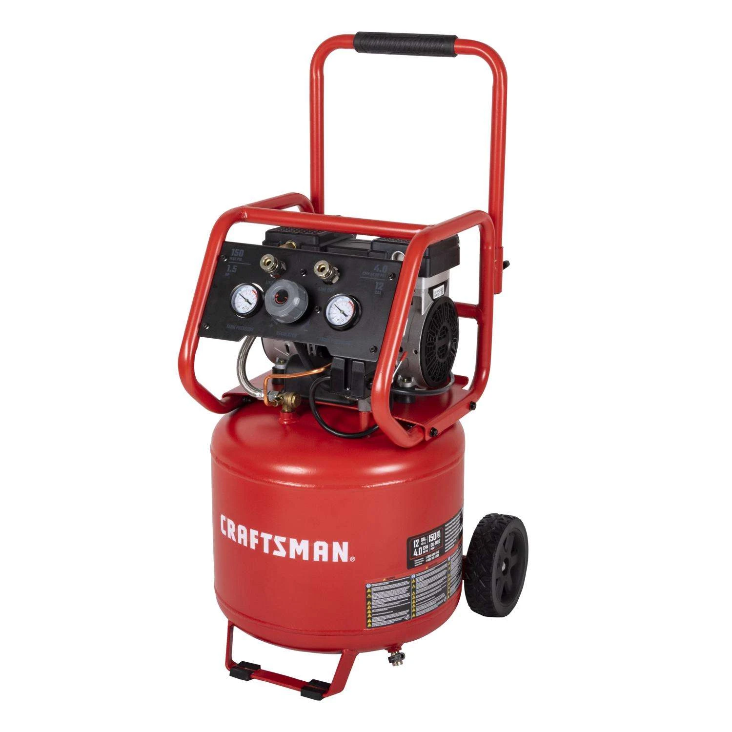 Craftsman 10 Gal Vertical Portable Air Compressor 150 Psi 1.5 HP - Image 2