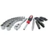 Craftsman 3/8 In. Drive Metric And SAE 6 Point Mechanic's Tool Set 63 Pc