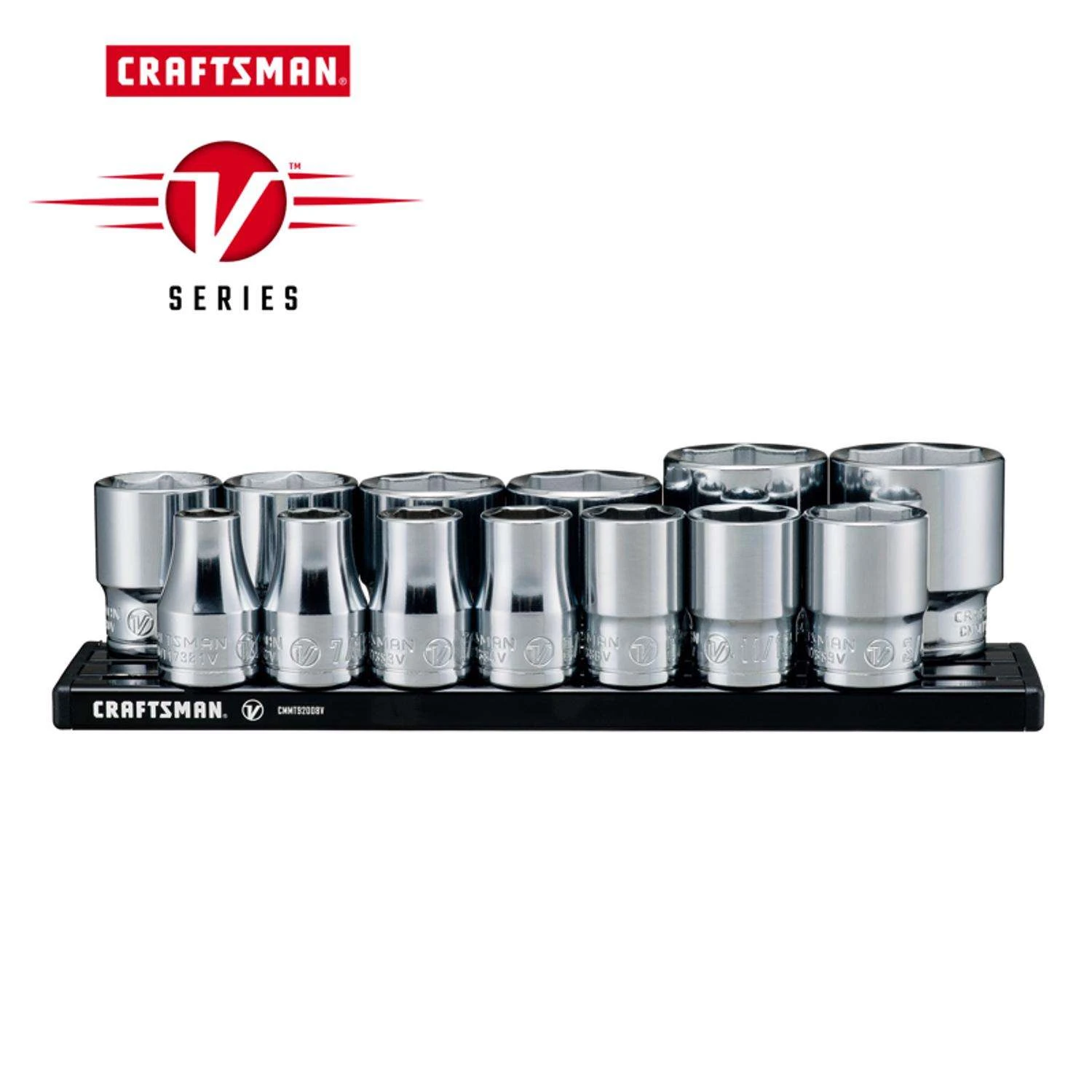 Craftsman V-Series 1/2 In. Drive SAE 6 Point Socket Set 13 Pc - Image 2