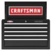 Craftsman S1000 26 In. 5 Drawer Steel Tool Chest 17.25 In. H X 12 In. D
