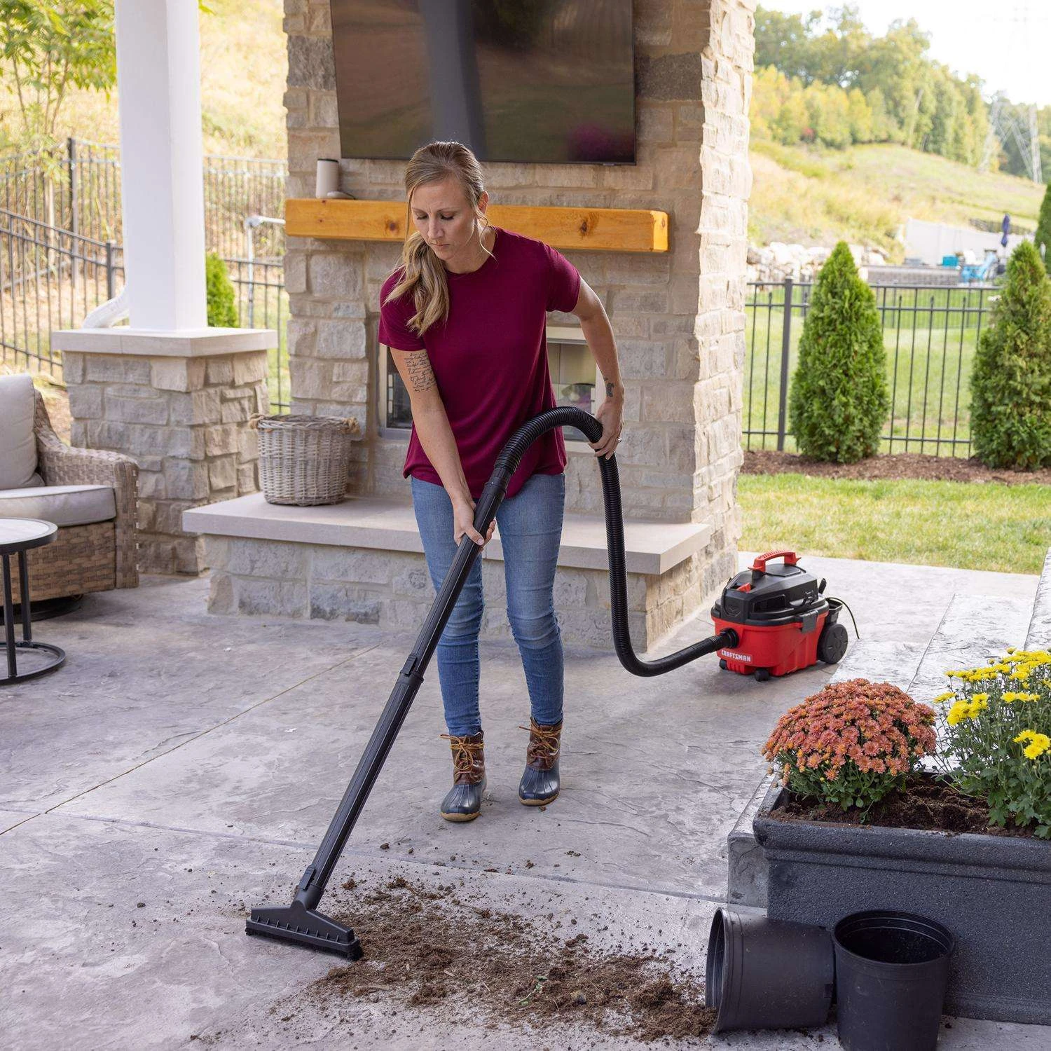 Craftsman 4 In. L X 6 In. W X 1-7/8 In. D Floor Brush 1 Pc - Image 7