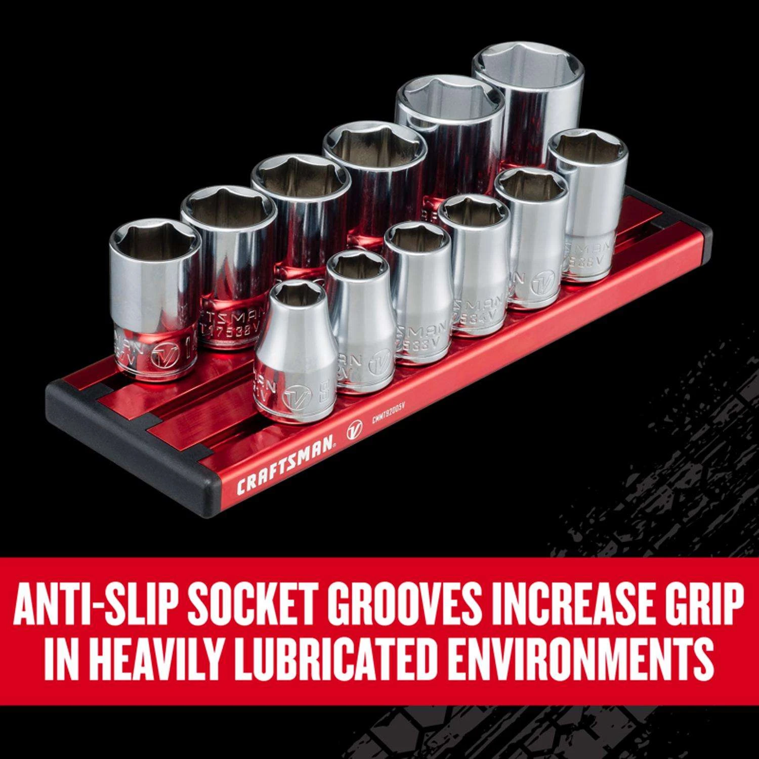 Craftsman V-Series 3/8 In. Drive Metric 6 Point Socket Set 12 Pc - Image 5