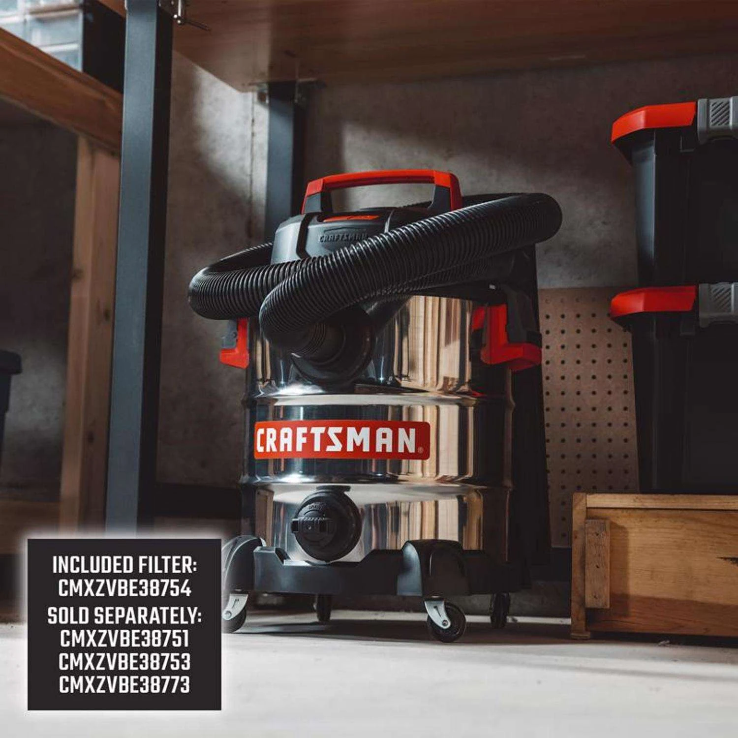 Craftsman 10 Gal Corded Wet/Dry Vacuum 120 V 6 HP - Image 6