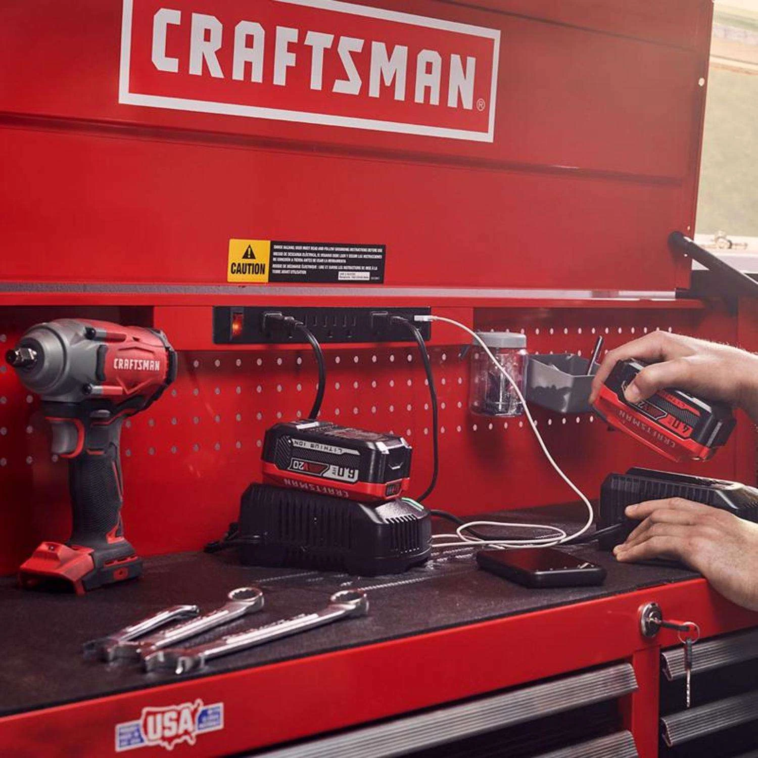 Craftsman S2000 52 In. 8 Drawer Steel Tool Chest 28 In. H X 19 In. D - Image 8