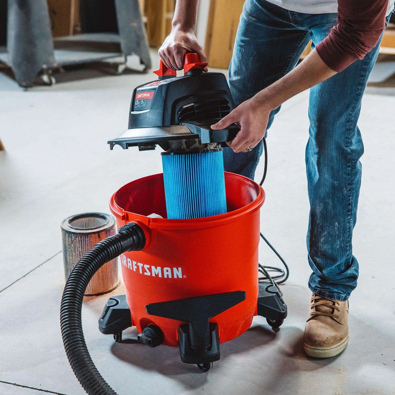 Craftsman 6.75 In. D Fine Dust Wet/Dry Vac Cartridge Filter 5-20 Gal 2 Pc - Image 9