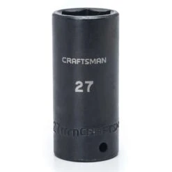 Craftsman 27 Mm X 1/2 In. Drive Metric 6 Point Deep Deep Impact Socket 1 Pc