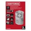 Craftsman 2 In. L X 10 In. W Wet/Dry Vac Filter Bag 2 Pc