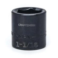 Craftsman 1-1/16 In. X 1/2 In. Drive SAE 6 Point Standard Impact Socket 1 Pc