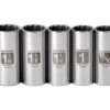 Craftsman 1-3/16 In. X 1/2 In. Drive SAE 12 Point Socket Set 5 Pc