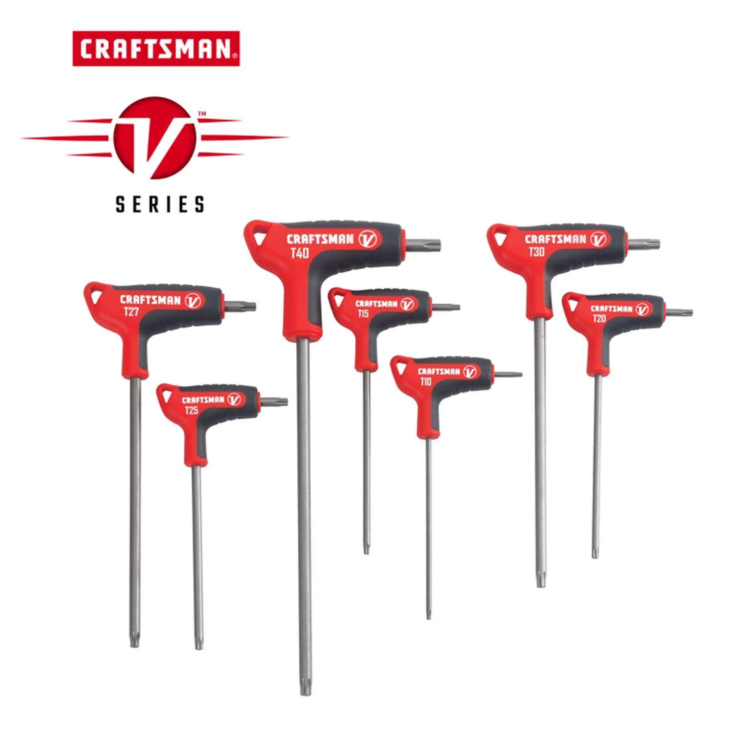 Craftsman V-Series X-Tract Technology Torx T-Handle Screwdriver Set 7 Pc - Image 2