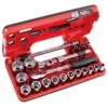 Craftsman V-Series 1/2 In. Drive Metric 6 Point Socket And Tool Set 21 Pc