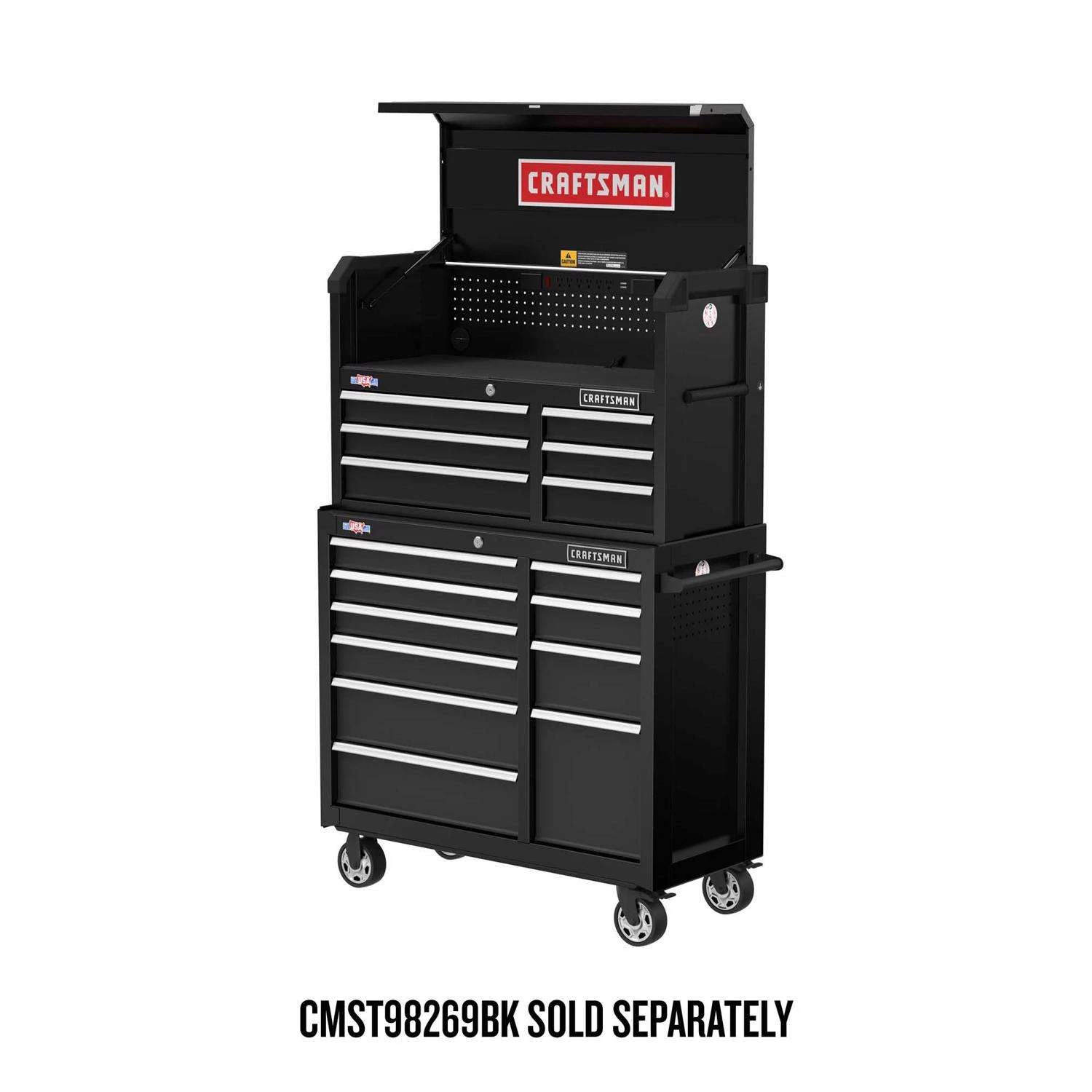 Craftsman S2000 41 In. 10 Drawer Steel Rolling Tool Cabinet 37.5 In. H X 18 In. D - Image 4