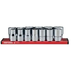 Craftsman V-Series 1/2 In. Drive Metric 6 Point Socket Set 13 Pc