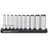 Craftsman V-Series 1/4 In. Drive SAE 6 Point Deep Socket Set 10 Pc