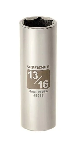 Craftsman 13/16 In. X 1/2 In. Drive SAE 6 Point Deep Socket 1 Pc