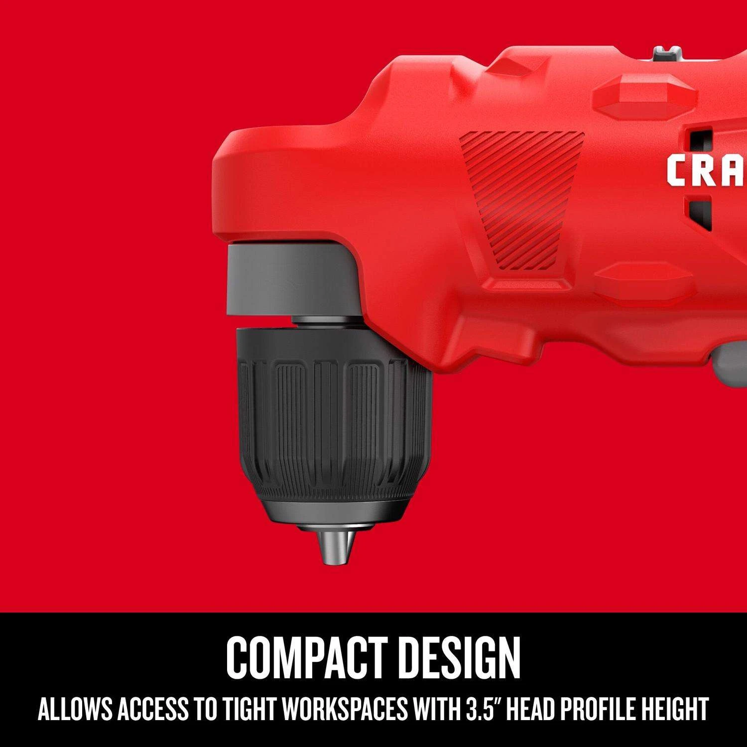 Craftsman V20 3/8 In. Brushed Cordless Right Angle Drill Tool Only - Image 3