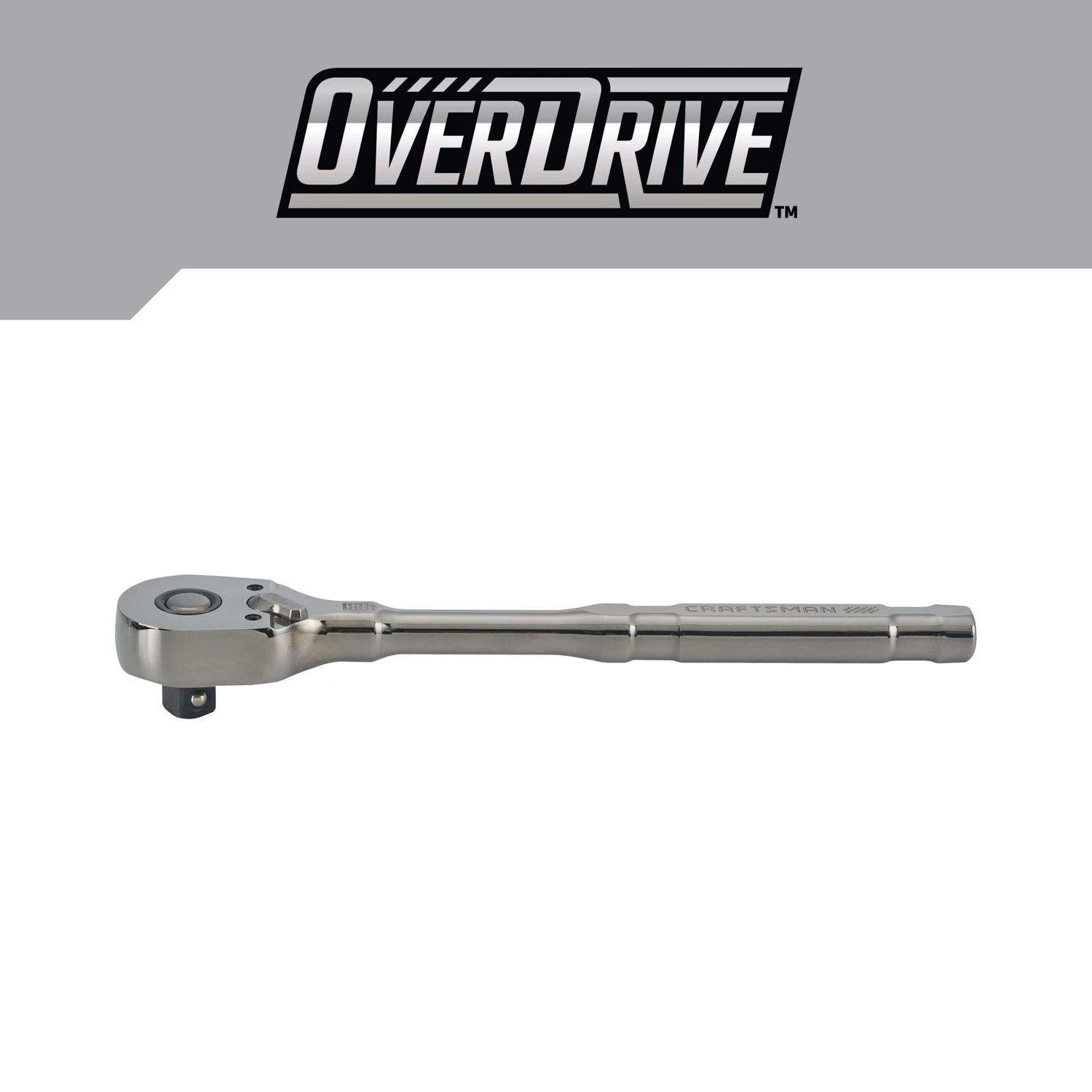 Craftsman OVERDRIVE 3/8 In. Drive Pear Head Ratchet 180 Teeth - Image 3