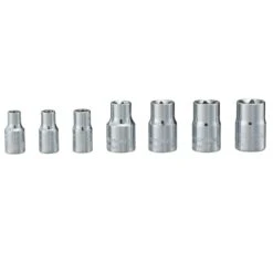 Craftsman 16 Mm X 1/4 And 3/8 In. Drive Metric 6 Point External Torx Socket Set 7 Pc