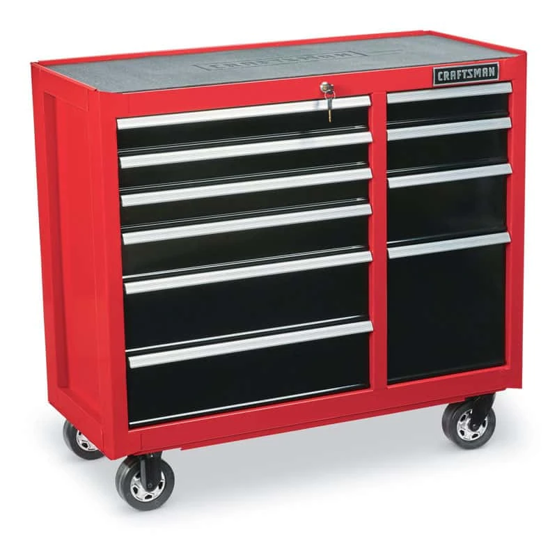 Craftsman 41 In. 10 Drawer Metal Rolling Tool Cabinet 39-1/2 In. H X 18 In. D - Image 3