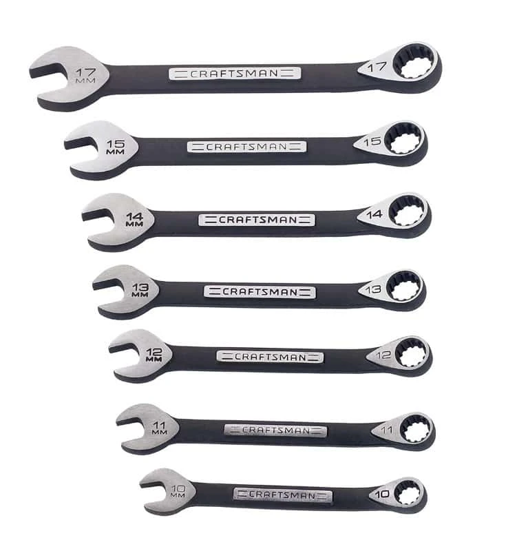 Craftsman Metric Wrench Set 17 In. L 7 Pc - Image 3