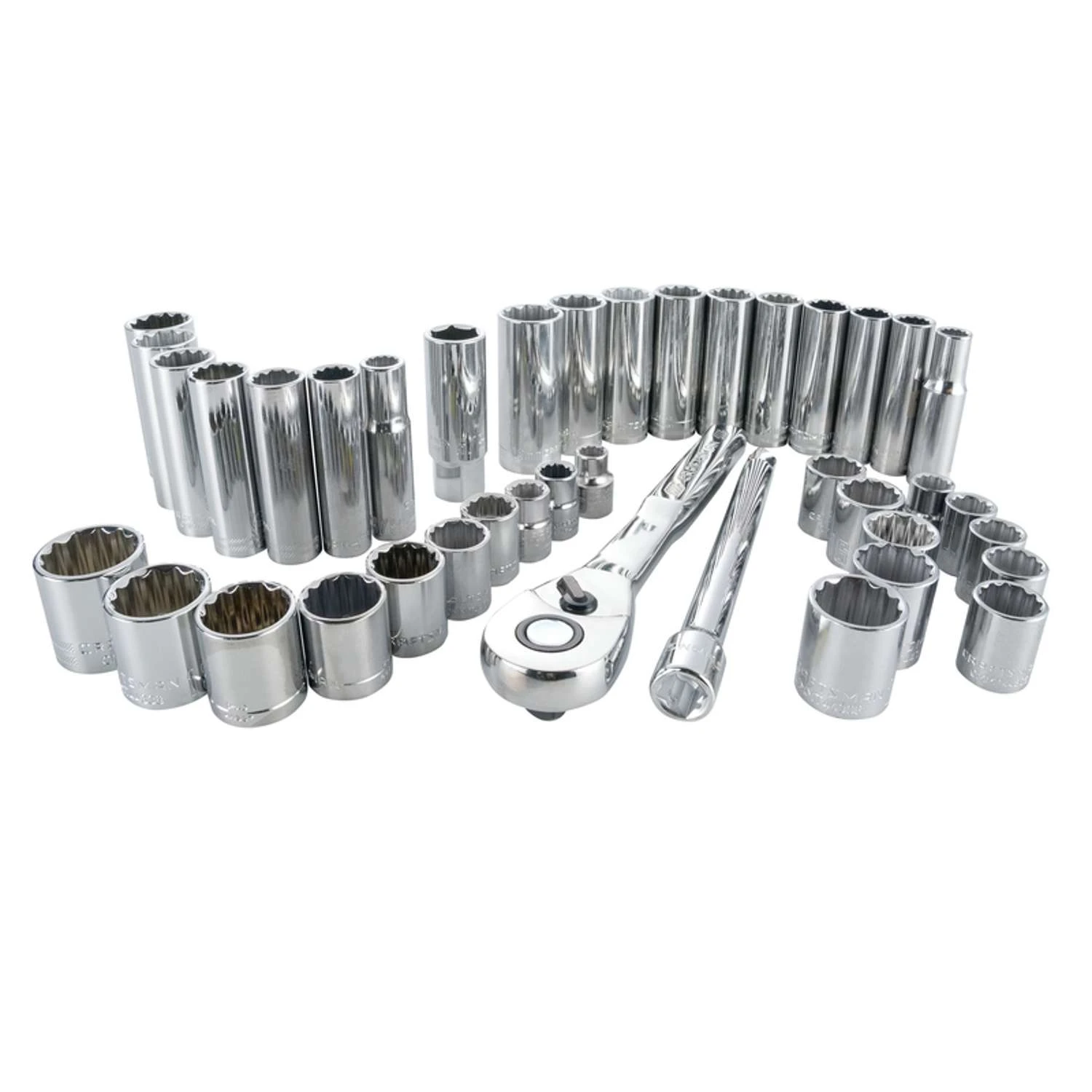 Craftsman 3/8 In. Drive Metric And SAE 6 Point Mechanic's Tool Set 40 Pc