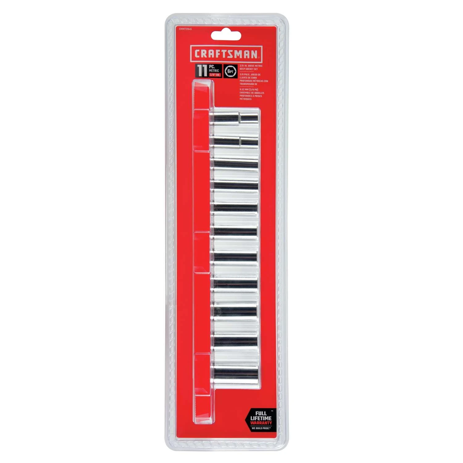 Craftsman 3/8 In. Drive Metric 6 Point Deep Socket Set 11 Pc - Image 3