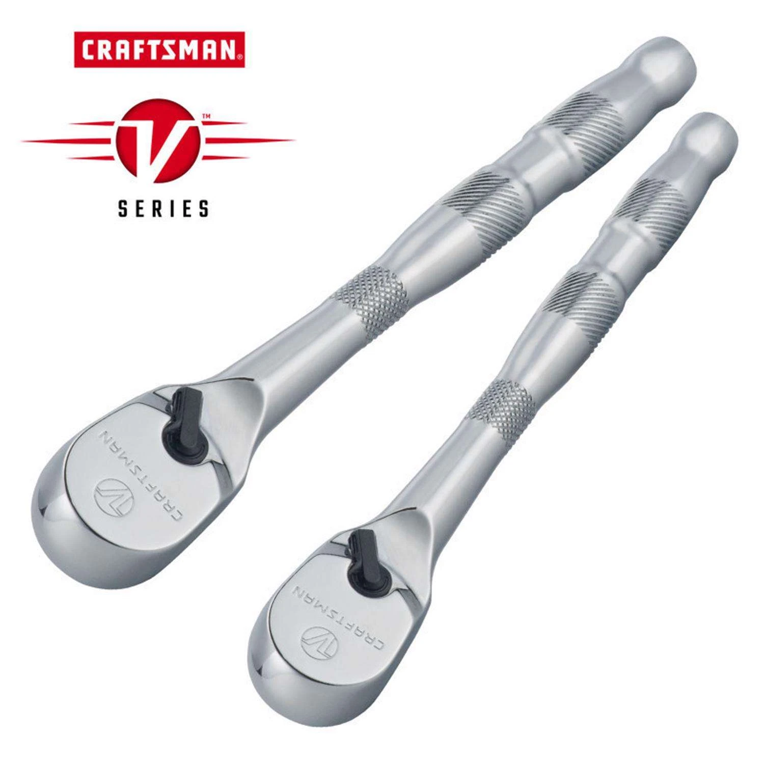 Craftsman V-Series 3/8 And 1/2 In. Drive Ratchet Set 96 Teeth - Image 2