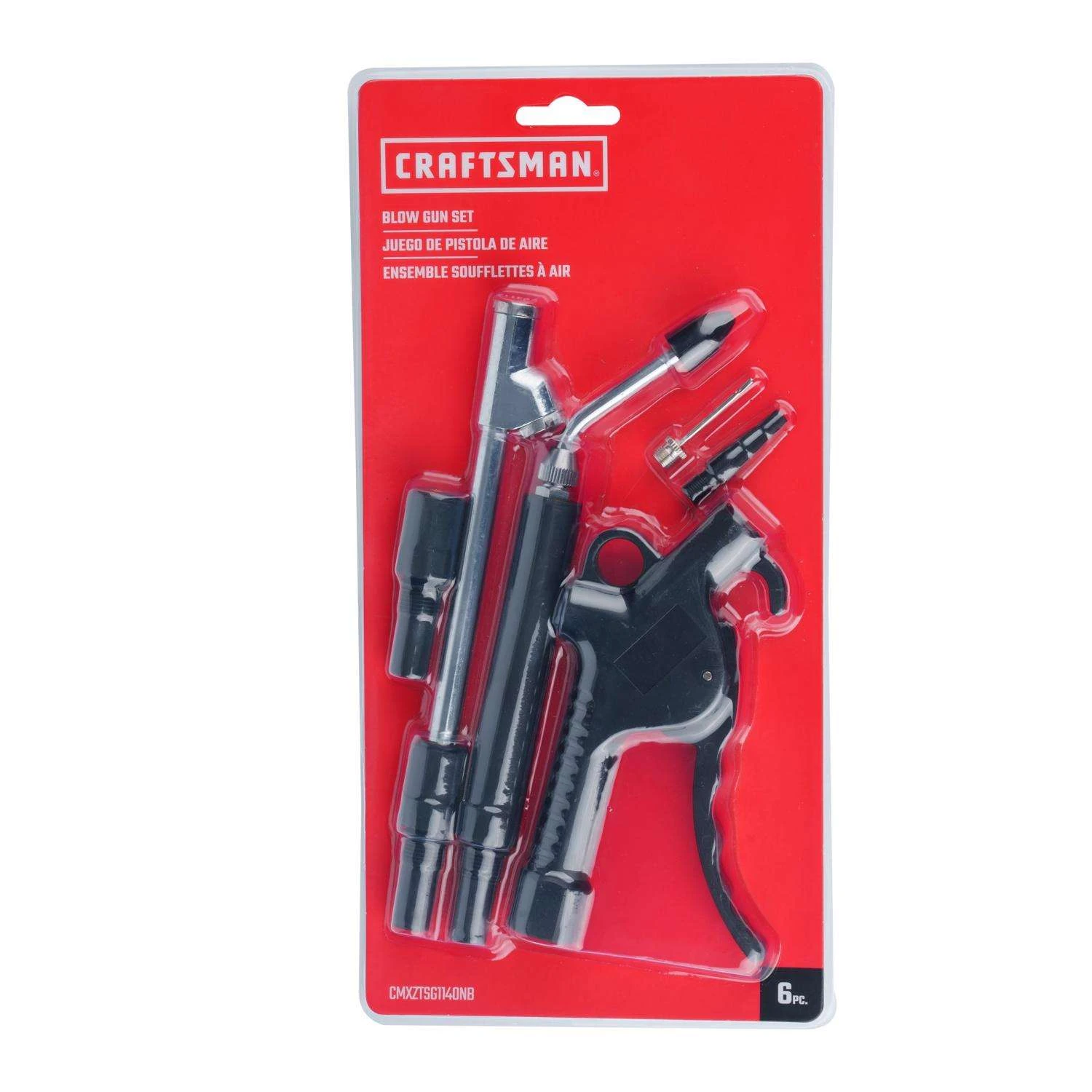 Craftsman Steel Air Blow Gun Kit 1/4 In. NPT 6 Pc - Image 6