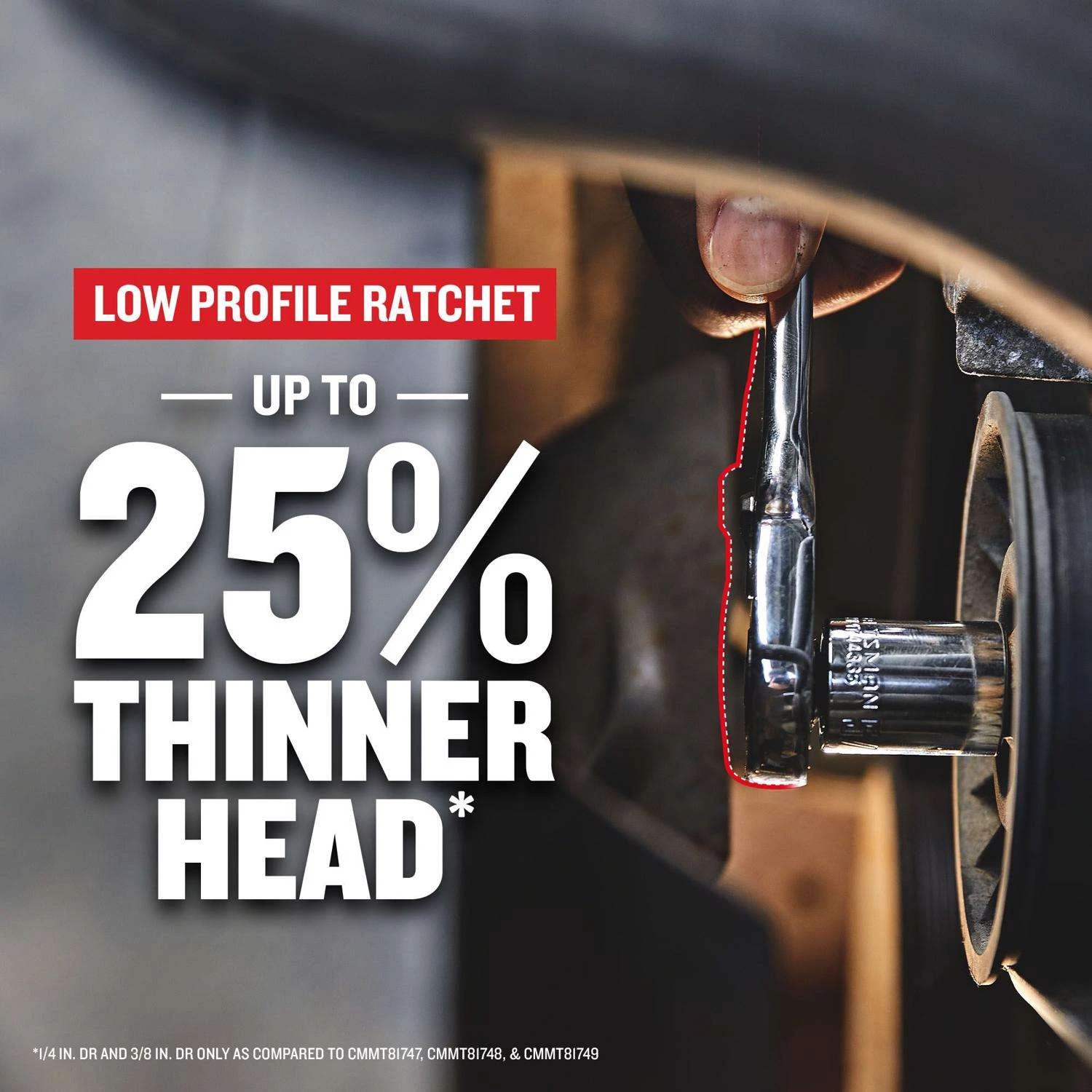 Craftsman Low Profile 1/4 In. Drive Ratchet 72 Teeth - Image 3