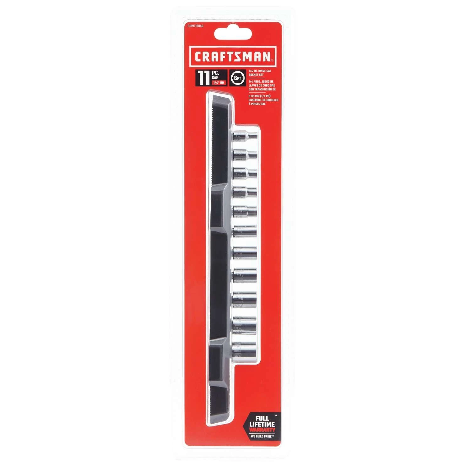Craftsman 1/4 In. Drive SAE 6 Point Socket Set 11 Pc - Image 2