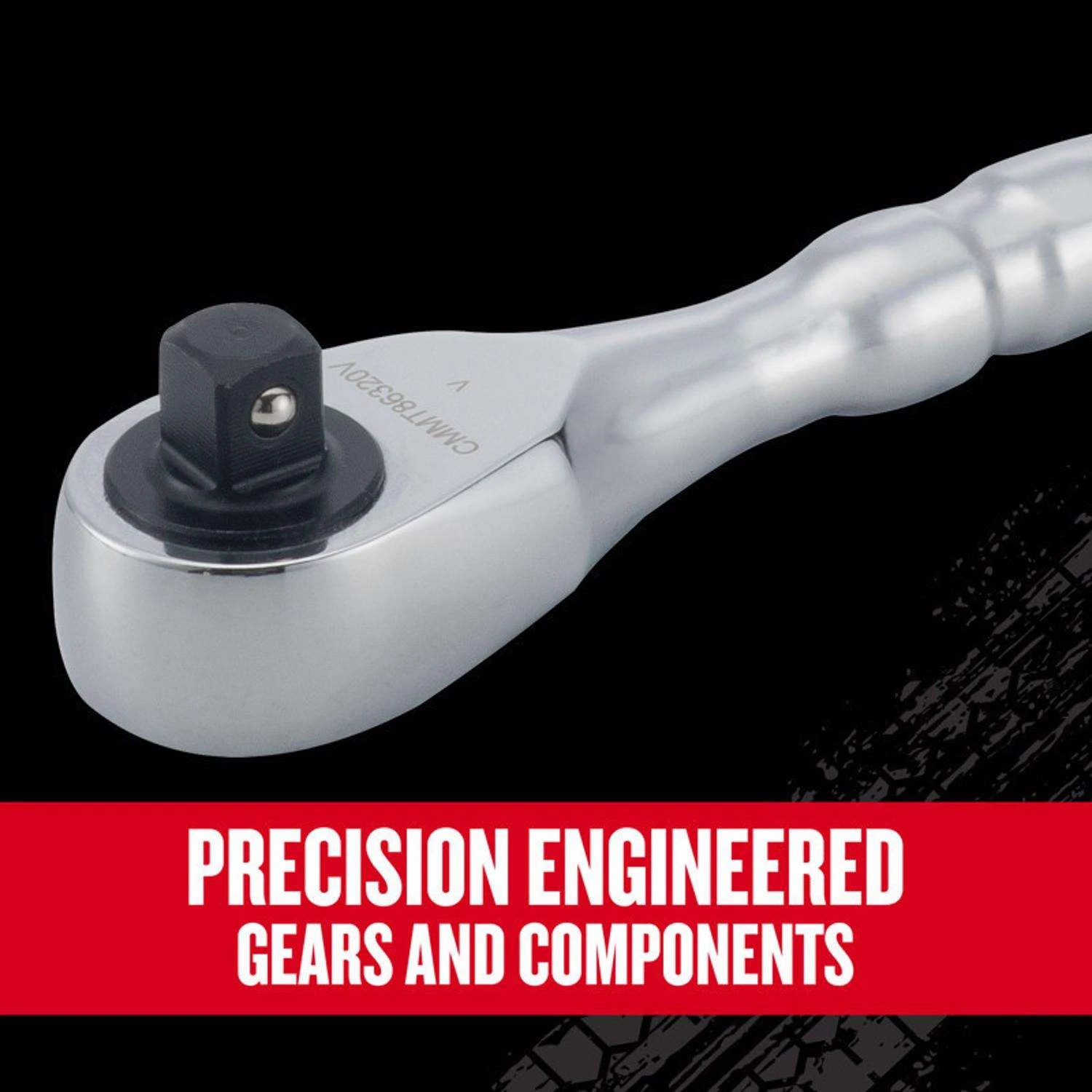 Craftsman V-Series 3/8 In. Drive Stubby Ratchet 96 Teeth - Image 4