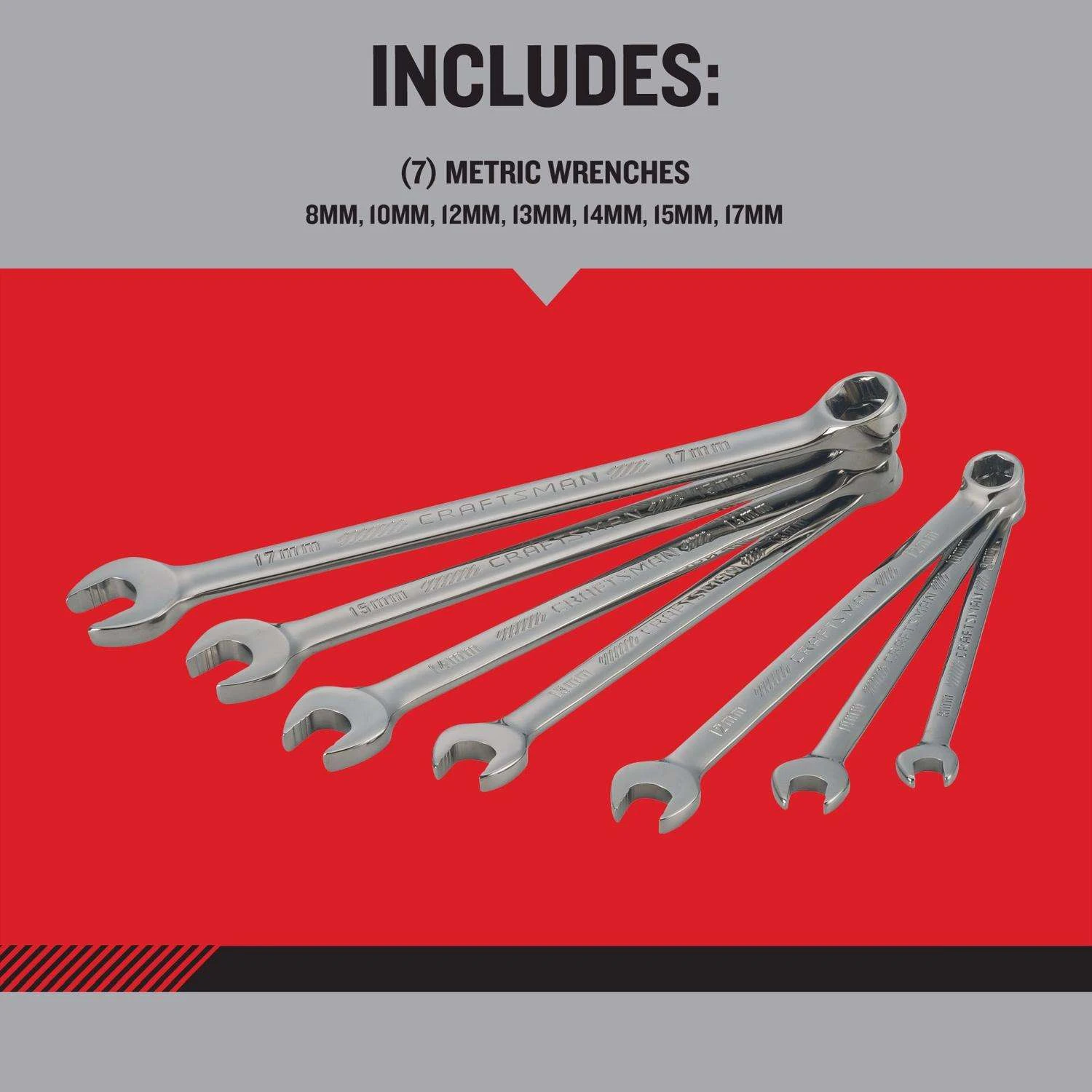 Craftsman Overdrive 6 Point SAE Wrench Set 11 Pc - Image 2