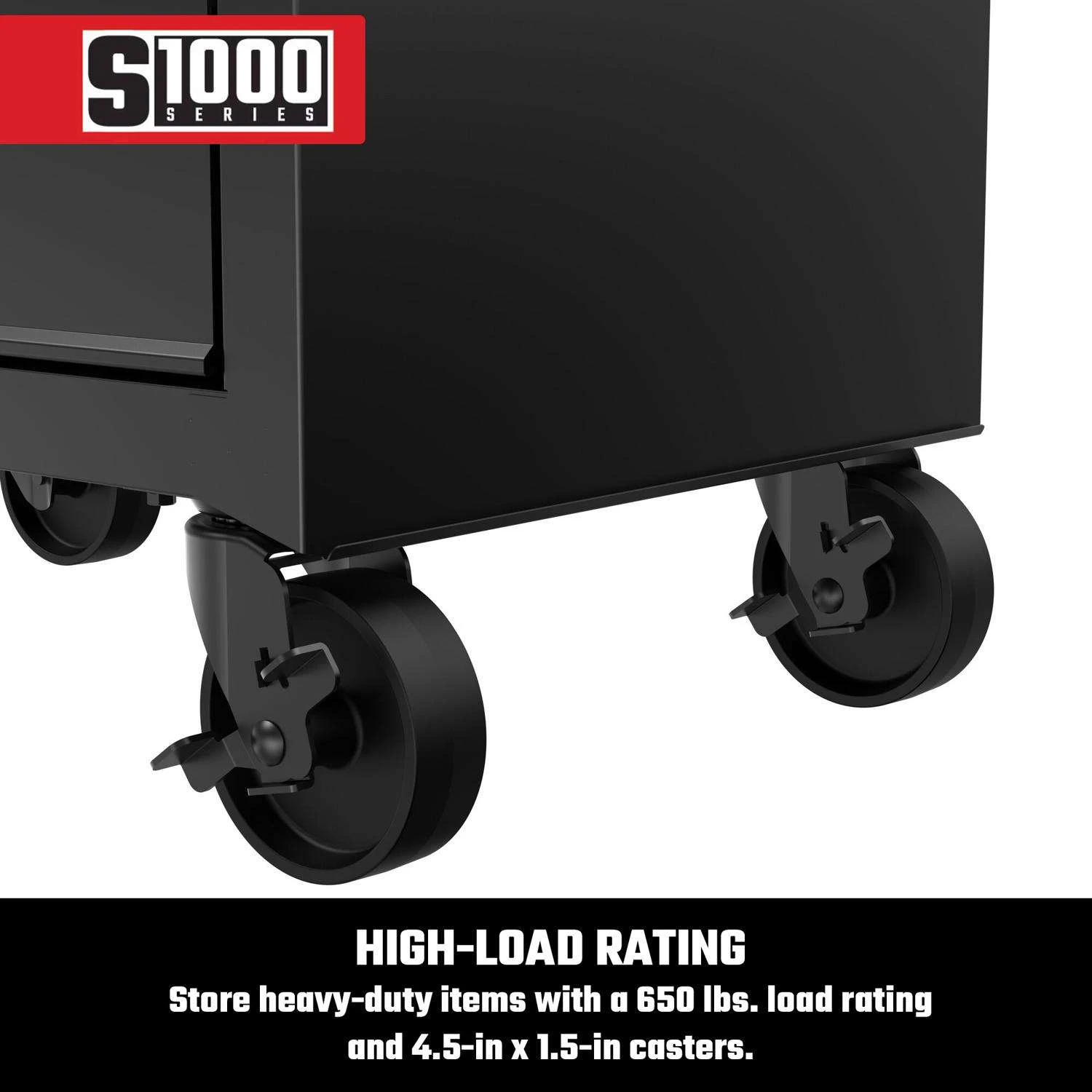 Craftsman S1000 27 In. 4 Drawer Steel Rolling Tool Cabinet 32.5 In. H X 18 In. D - Image 5