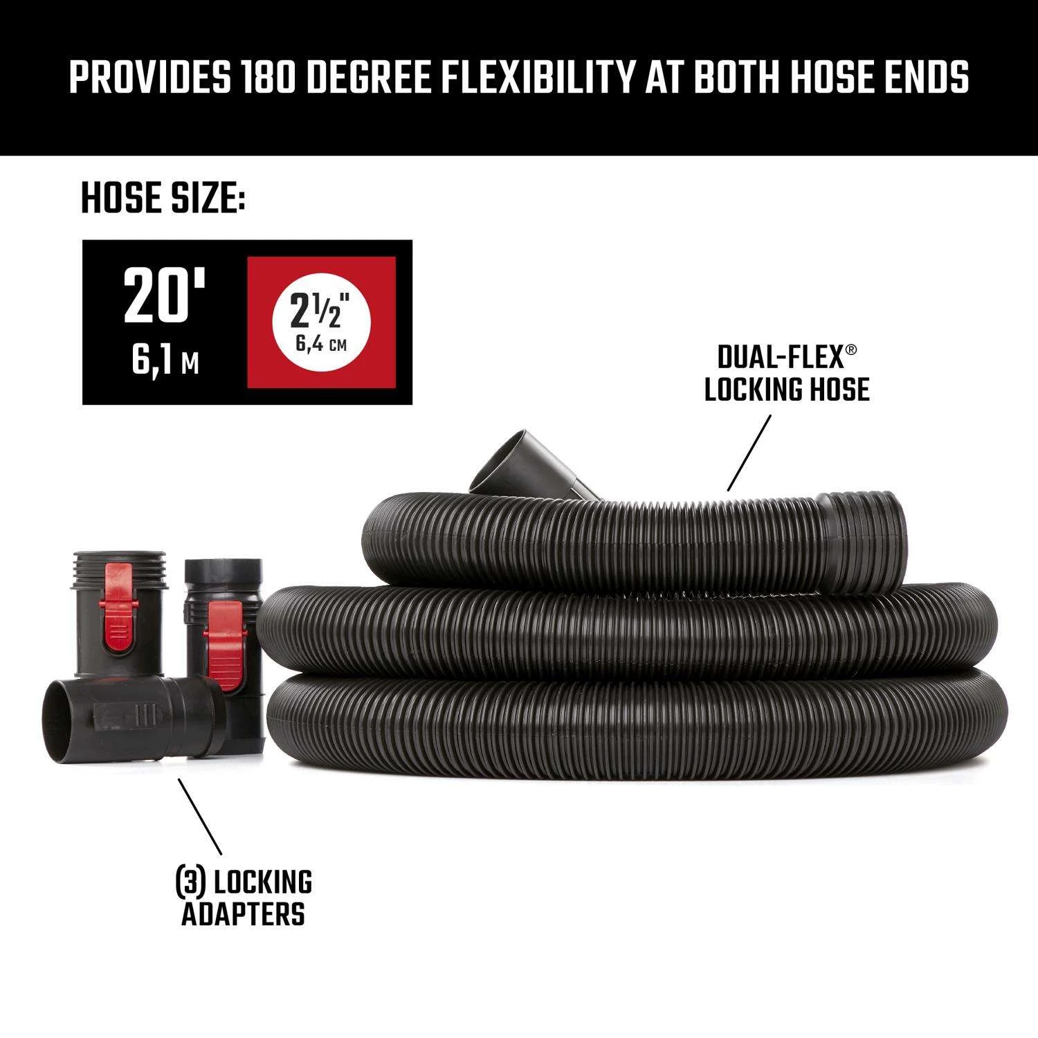 Craftsman 2-1/2 In. D Flexible Vacuum Hose 1 Pc - Image 2