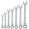 Craftsman 12 Point Metric Ratcheting Combination Wrench Set 7 Pc