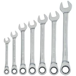 Craftsman 12 Point Metric Ratcheting Combination Wrench Set 7 Pc