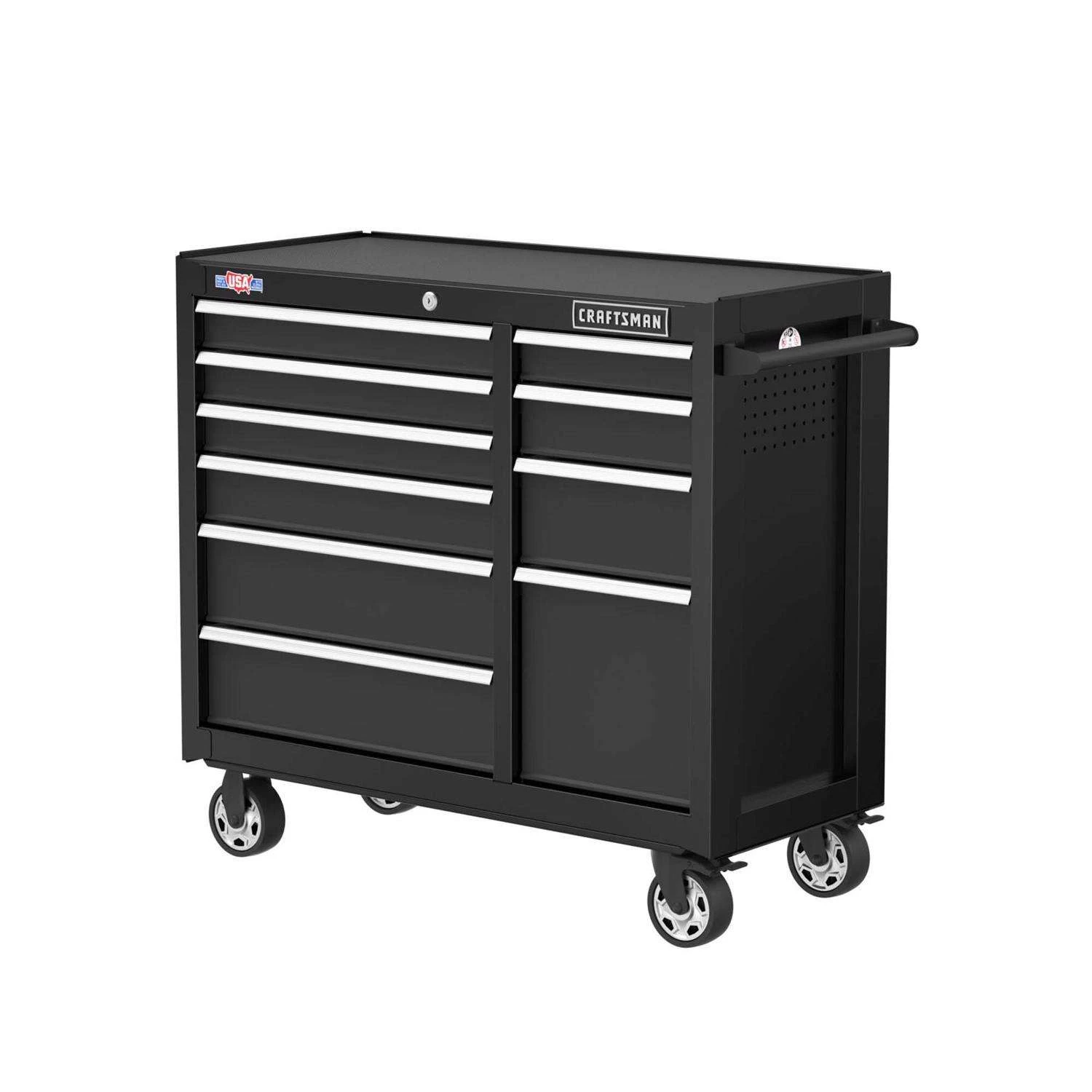 Craftsman S2000 41 In. 10 Drawer Steel Rolling Tool Cabinet 37.5 In. H X 18 In. D