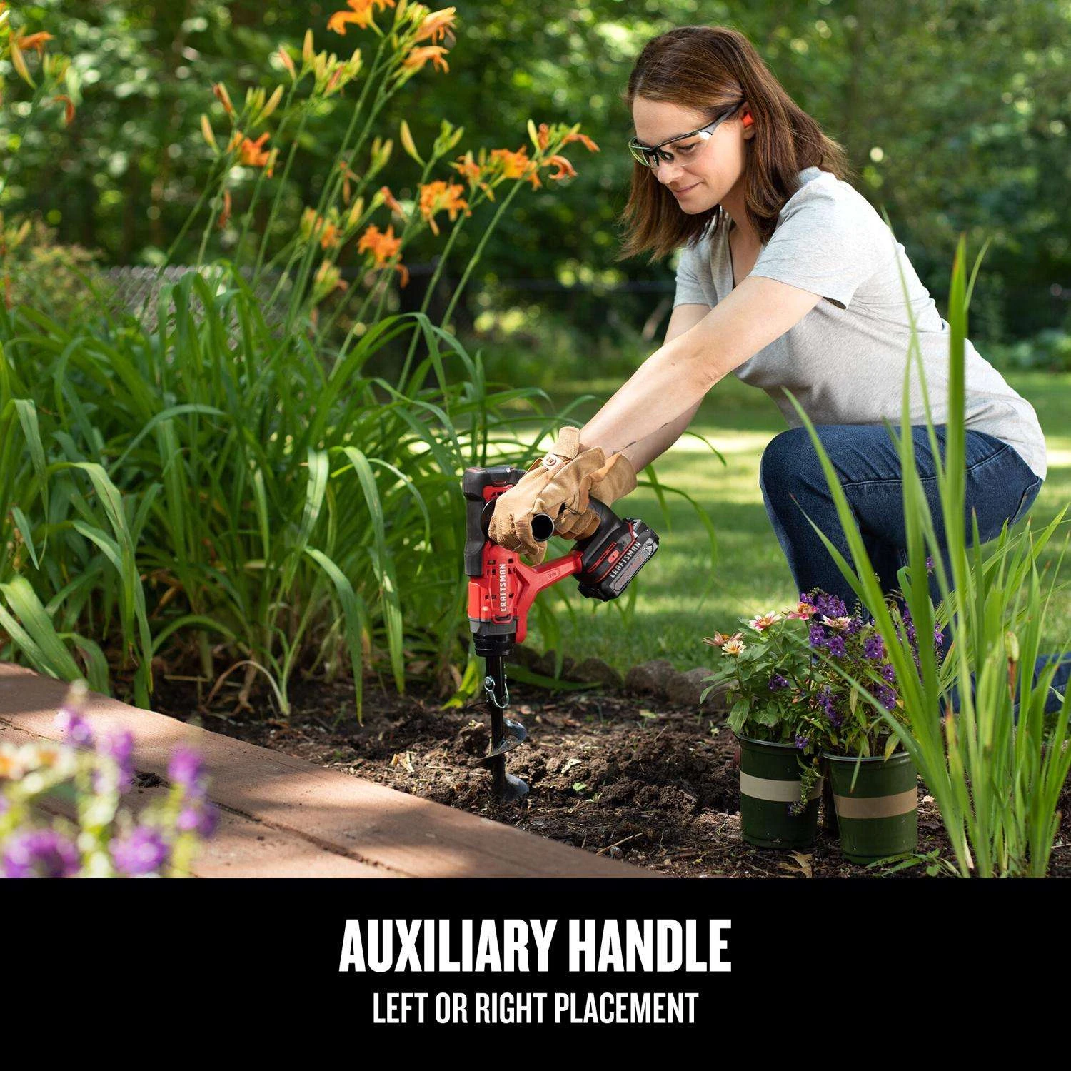 Craftsman V20 13.97 In. Steel Battery Operated Auger - Image 5