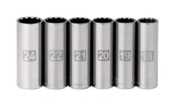 Craftsman 24 Mm X 1/2 In. Drive Metric 12 Point Standard Socket Set 6 Pc