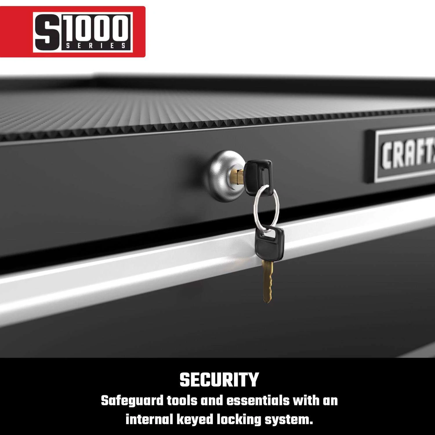 Craftsman S1000 27 In. 4 Drawer Steel Rolling Tool Cabinet 32.5 In. H X 18 In. D - Image 4