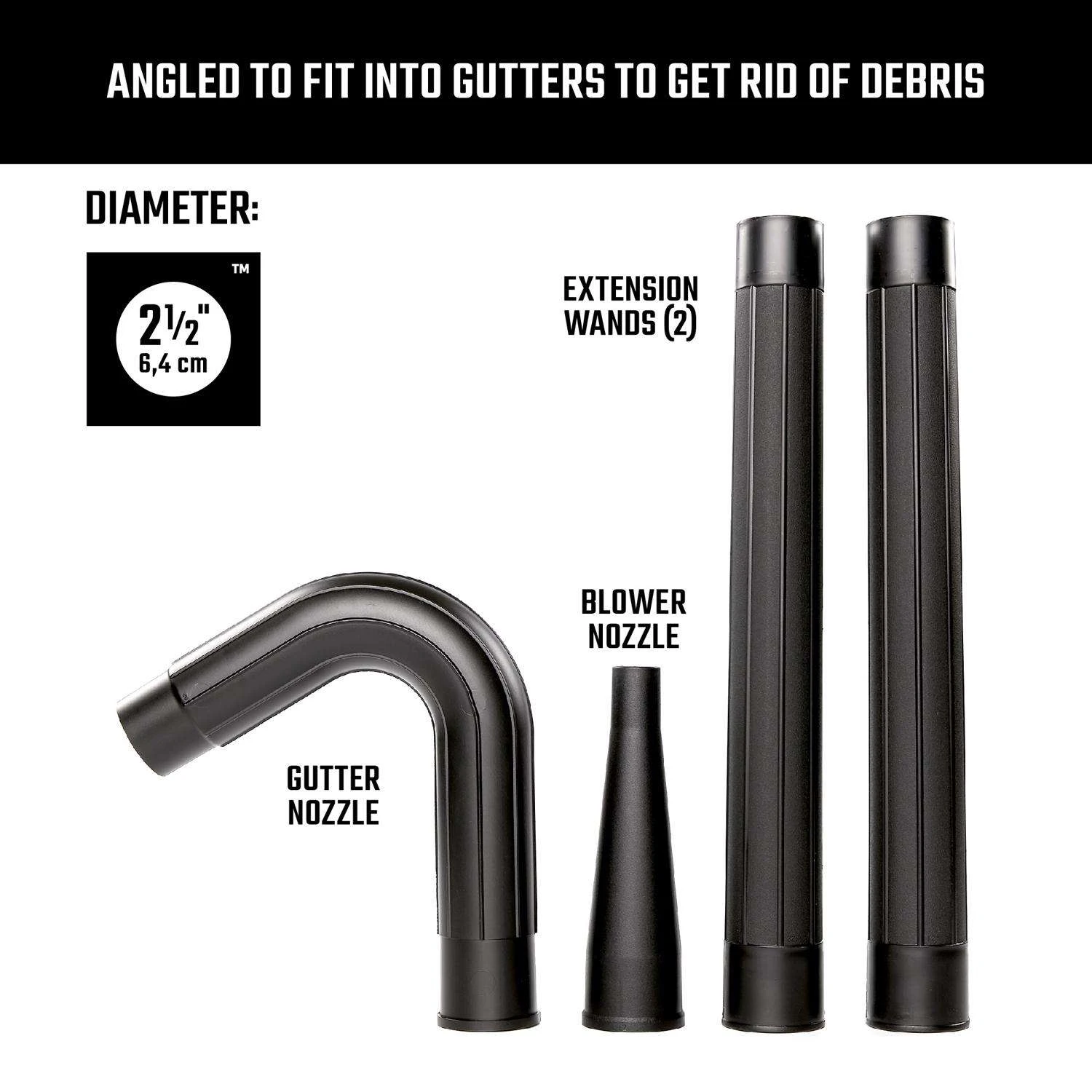 Craftsman 5.5 In. L X 9 In. W X 2-1/2 In. D Gutter Cleaning Kit 4 Pc - Image 2