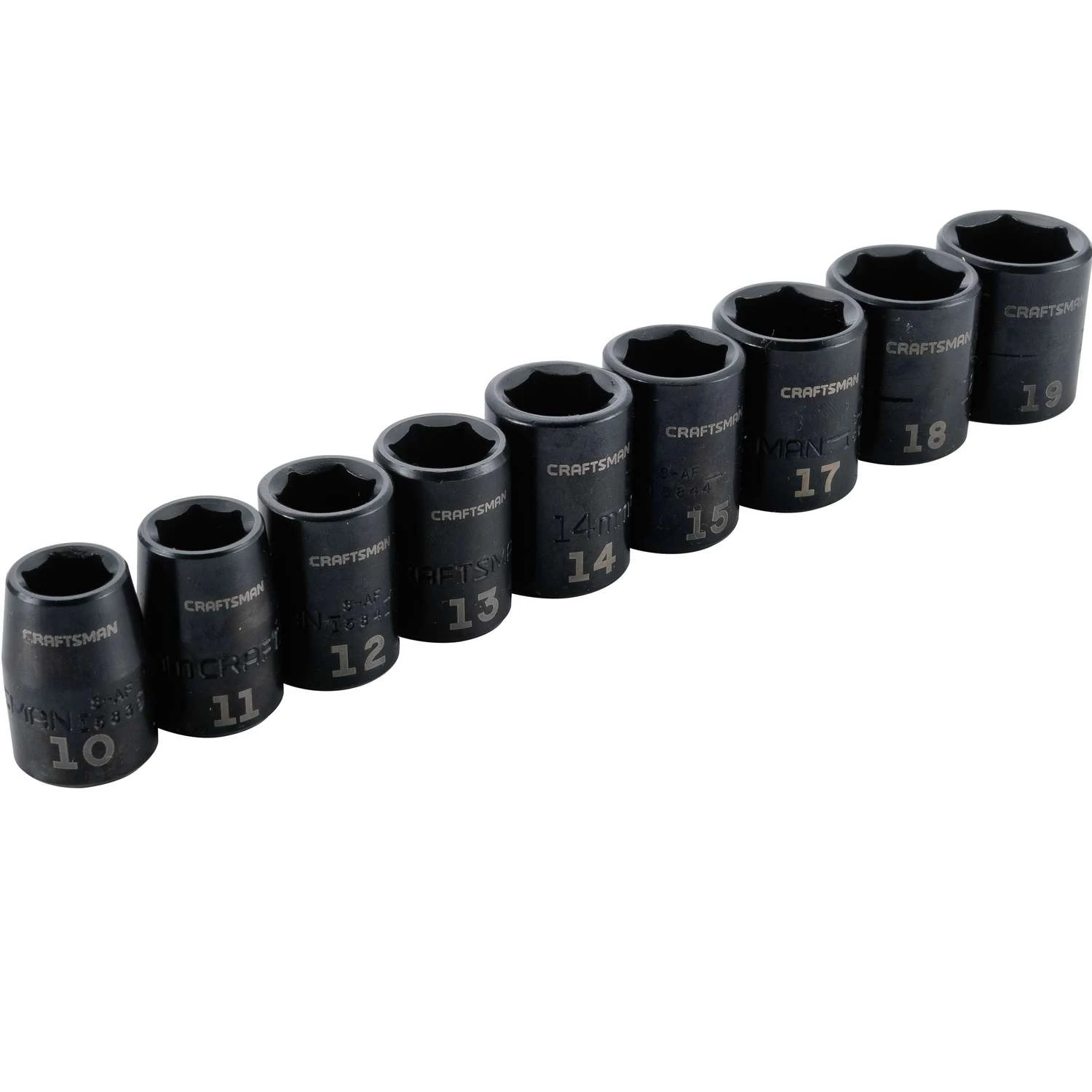 Craftsman 3/8 In. Drive Metric 6 Point Impact Socket Set 9 Pc