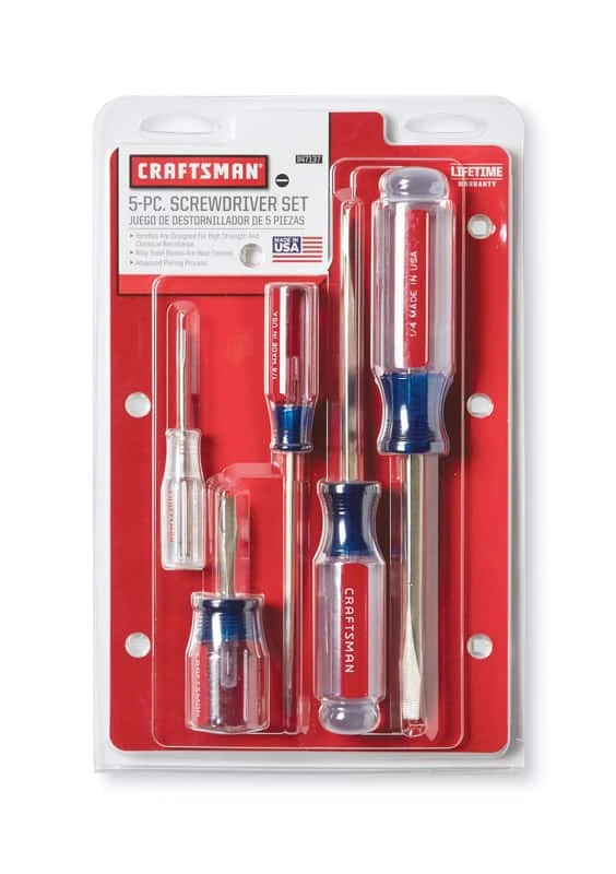 Craftsman Slotted Screwdriver Set 5 Pc - Image 4