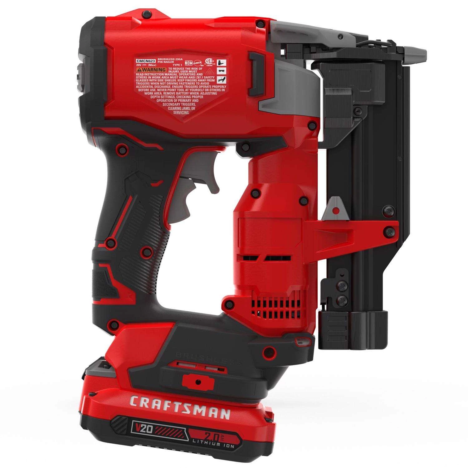 Craftsman V20 23 Ga. Pin Nailer Kit - Image 3