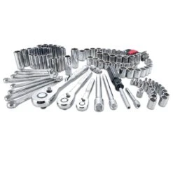 Craftsman 1/4, 3/8 And 1/2 In. Drive Metric And SAE 6 And 12 Point Mechanic's Tool Set 135 Pc