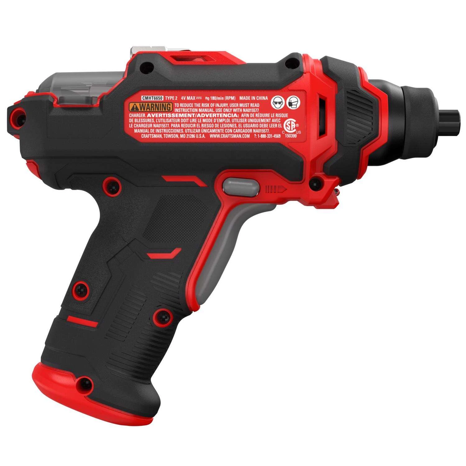 Craftsman 4V MAX Cordless Powered Screwdriver Kit (Battery & Charger) - Image 4