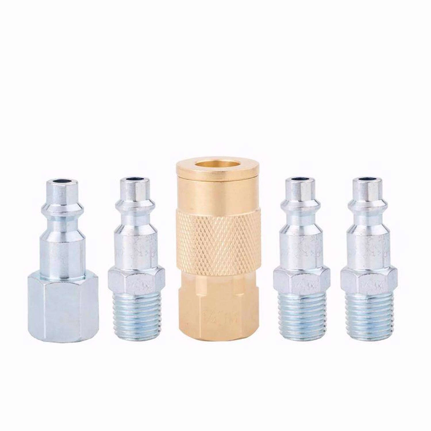 Craftsman Brass/Steel Coupler And Plug 1/4 In. 5 Pc - Image 2