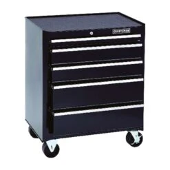 Craftsman 26 In. 5 Drawer Steel Rolling Tool Cabinet 32-1/2 In. H X 18 In. D