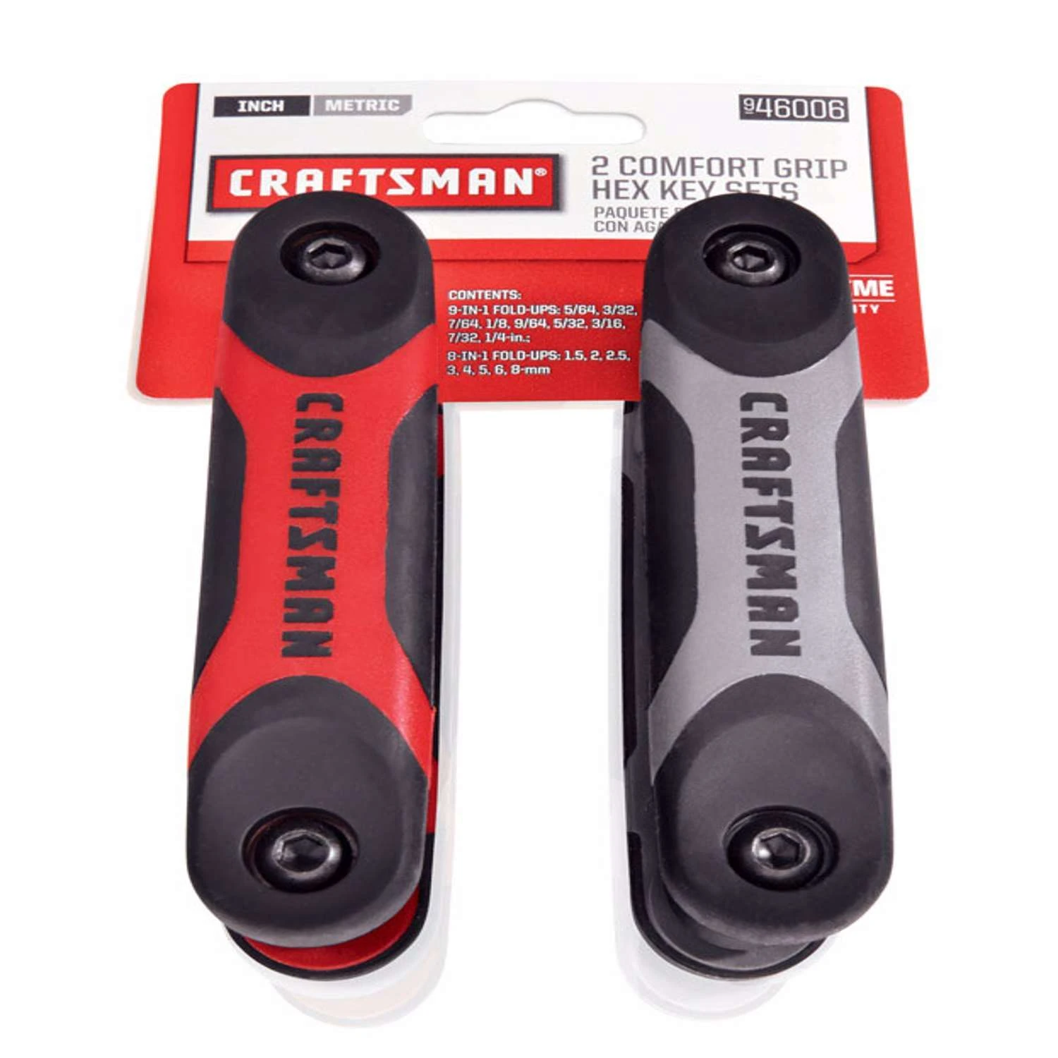 Craftsman Metric And SAE Fold-Up Hex Key Set 2 Pk - Image 2